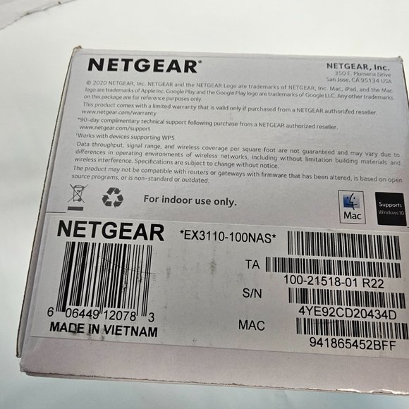 NETGEAR AC750 Dual-Band Wi-Fi Signal Repeater/Booster/Range Extender - Picture 7 of 8